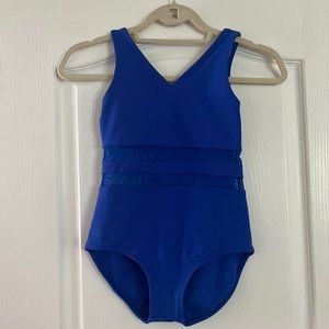 Blue ballet leotard